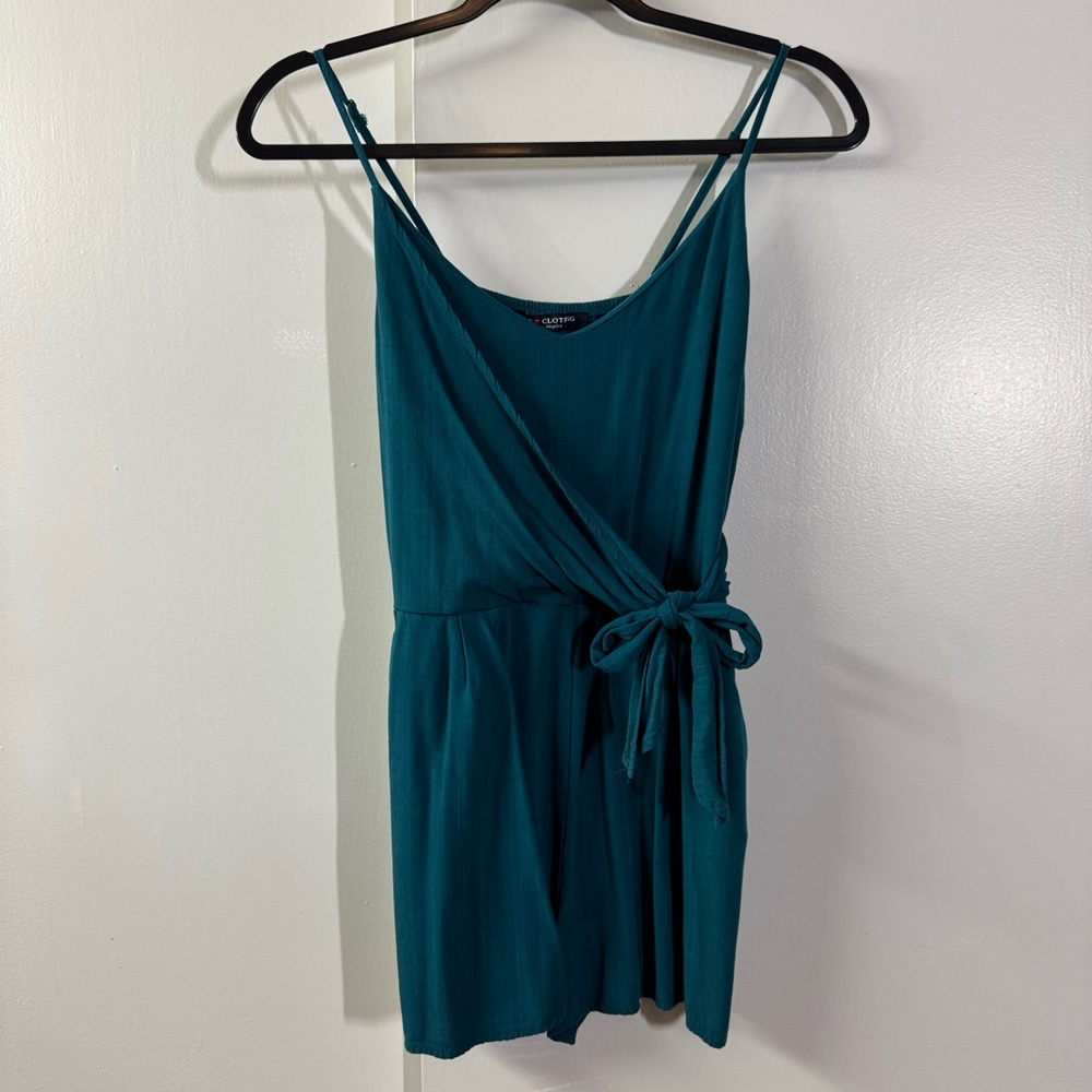 One Clothing Tie Front Romper